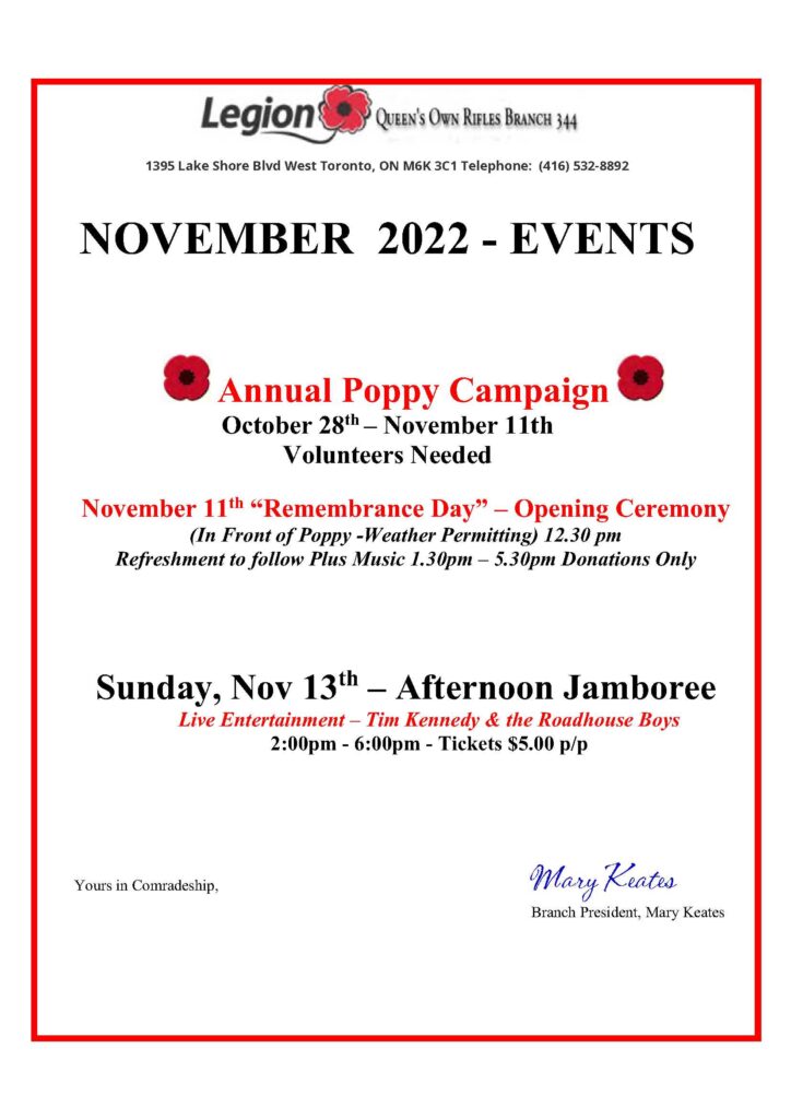 Nov 13th - Afternoon Jamboree - 2-6pm